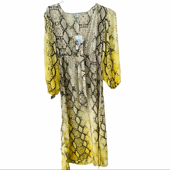 Swim Cover Up -SNAKE SKIN PRINT Size XS - Picture 3 of 11